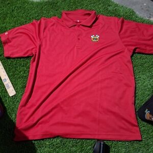 Antigua Chicago Blackhawks Embroided Polo Shirt Size XL